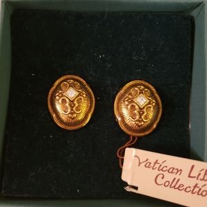 Vatican Library earrings NWT